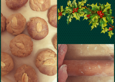 Christmas baking collage