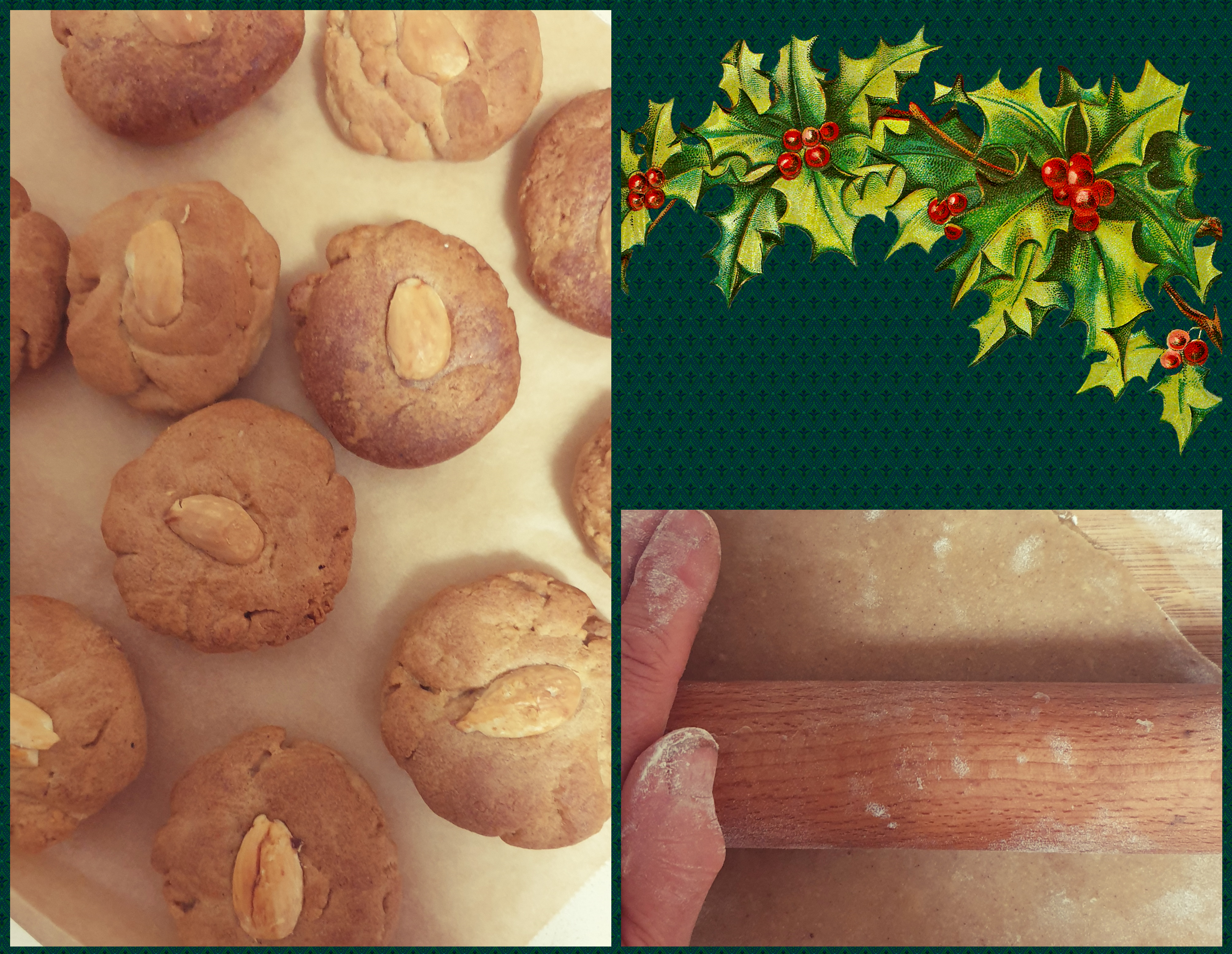 Christmas baking collage