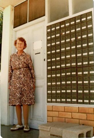 Bertha Lowke, an early postmistress.